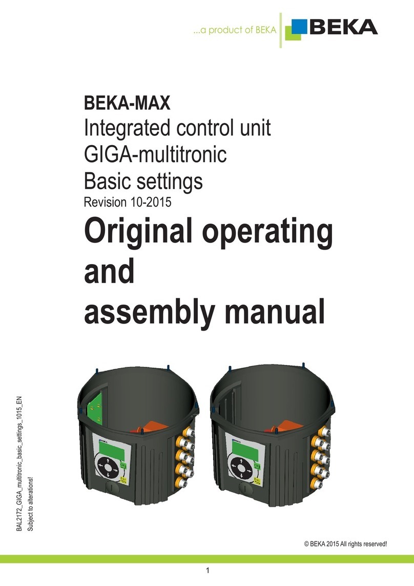 BEKA BEKA-MAX Original operating and assembly manual BEKA BEKA-MAX Original operating and assembly manual
