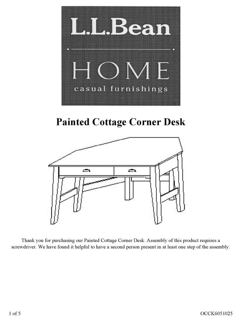 L.L.Bean Painted Cottage Corner Desk User manual L.L.Bean Painted Cottage Corner Desk User manual