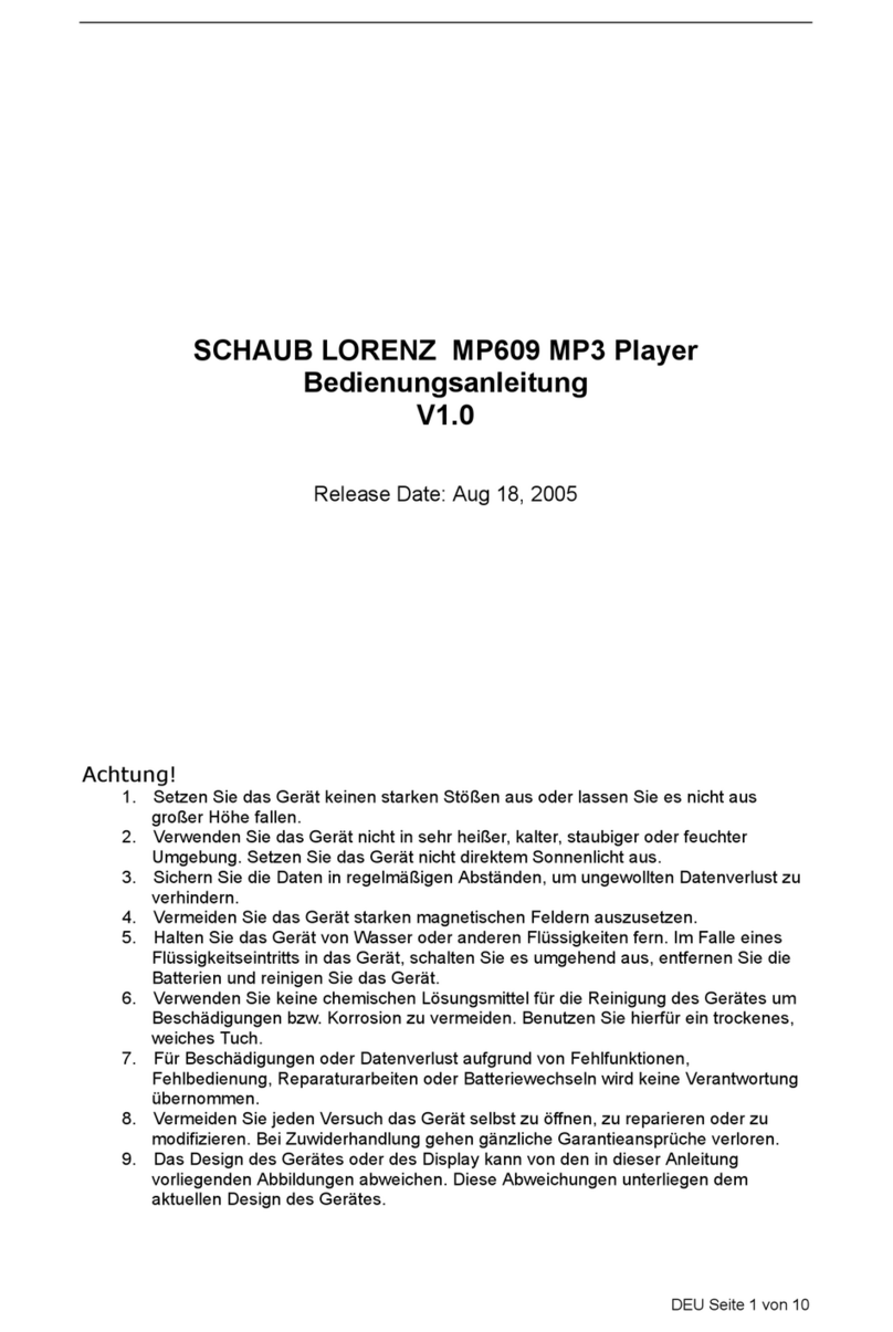 Schaub Lorenz MP609 user guide