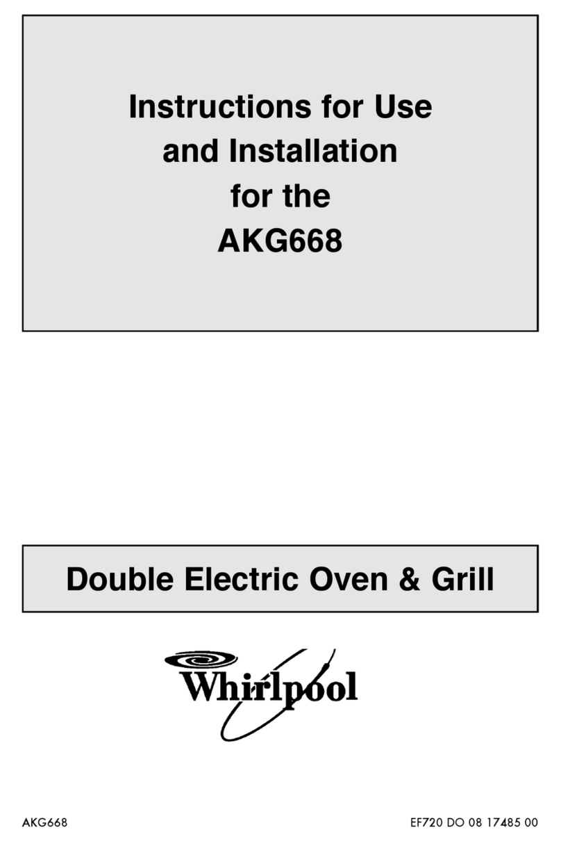 Whirlpool AKG668 Instructions for use and installation