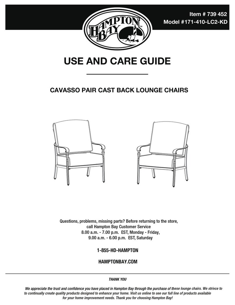 HAMPTON BAY CAVASSO 171-410-LC2-KD Use and care guide HAMPTON BAY CAVASSO 171-410-LC2-KD Use and care guide