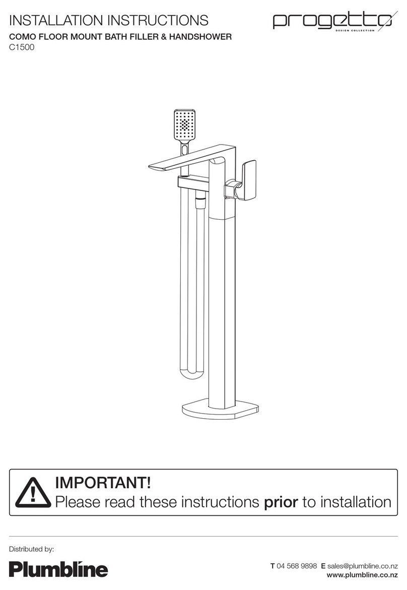 Plumbline Progetto C1500 installation instructions