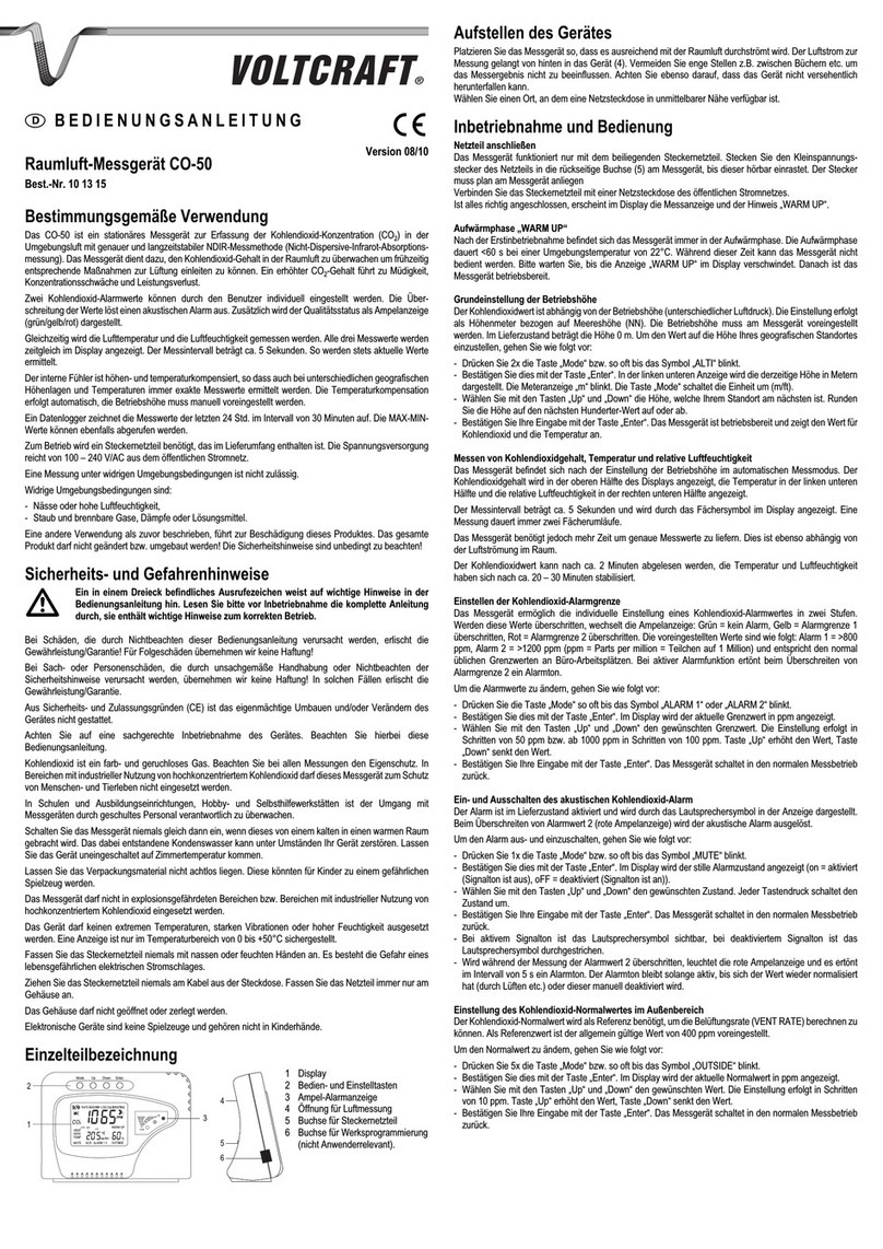 Conrad VOLTCRAFT CO-50 operating instructions Conrad VOLTCRAFT CO-50 operating instructions