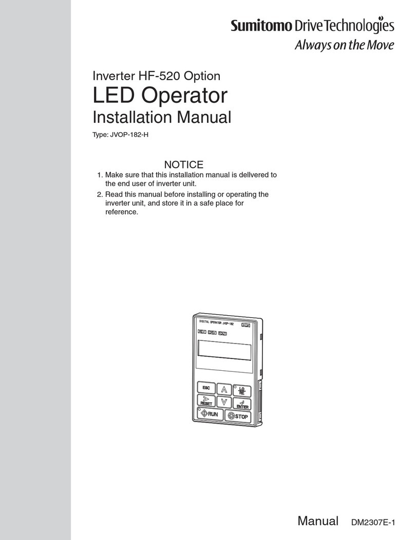Sumitomo Drive Technologies JVOP-182-H User manual