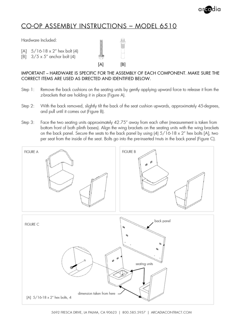 Arcadia 6510 Assembly instructions