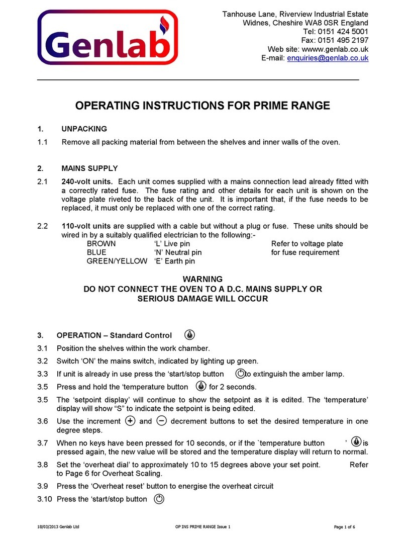 GenLab PRIME RANGE User manual