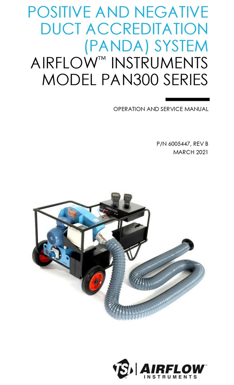 Airflow Instruments PAN300 Series Operation and service manual