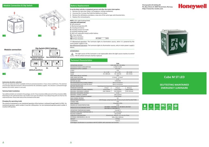 Honeywell Cube M ST LED manual