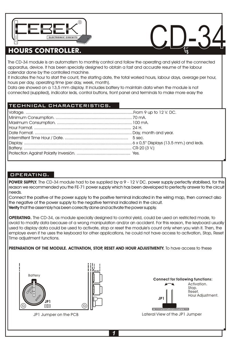 CEBEK CD-34 quick start guide