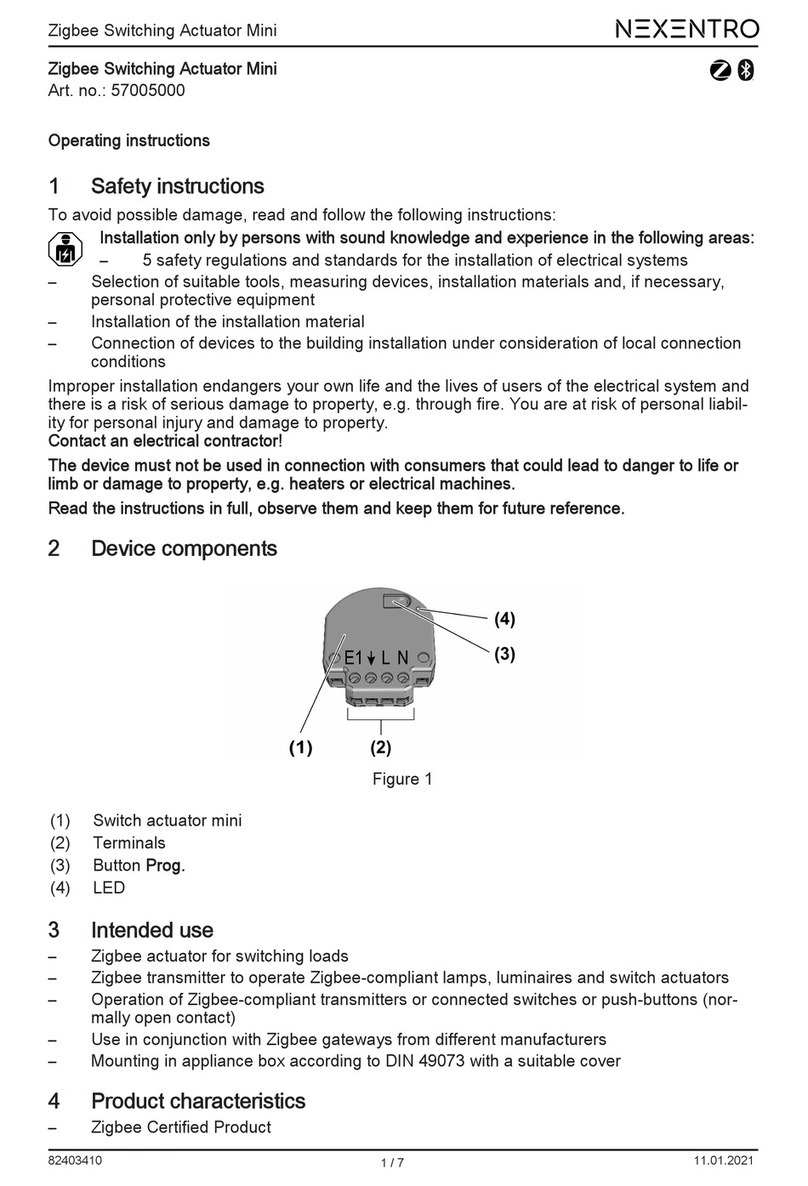 NEXENTRO Zigbee Mini quick start guide
