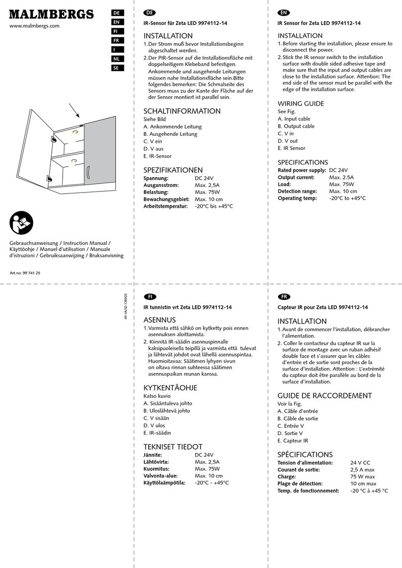 Malmbergs 9974125 User manual Malmbergs 9974125 User manual