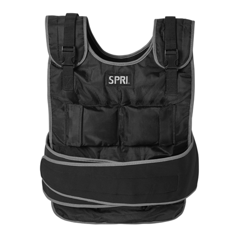 SPRI Weighted Vest User manual