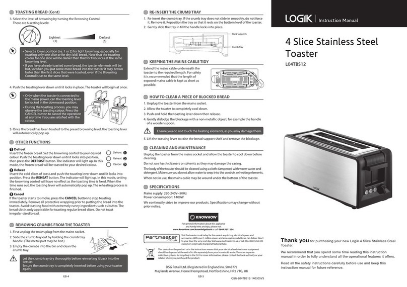 Logic L04TBS12 instruction manual