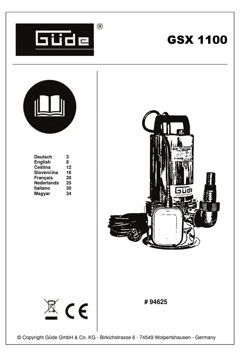 GÜDE GSX 1100 operating instructions