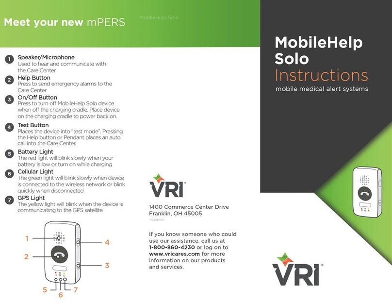 VRI MobileHelp Solo instructions