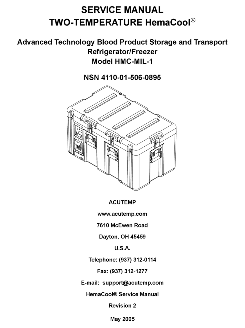 AcuTemp HemaCool HMC-MIL-1 Service manual