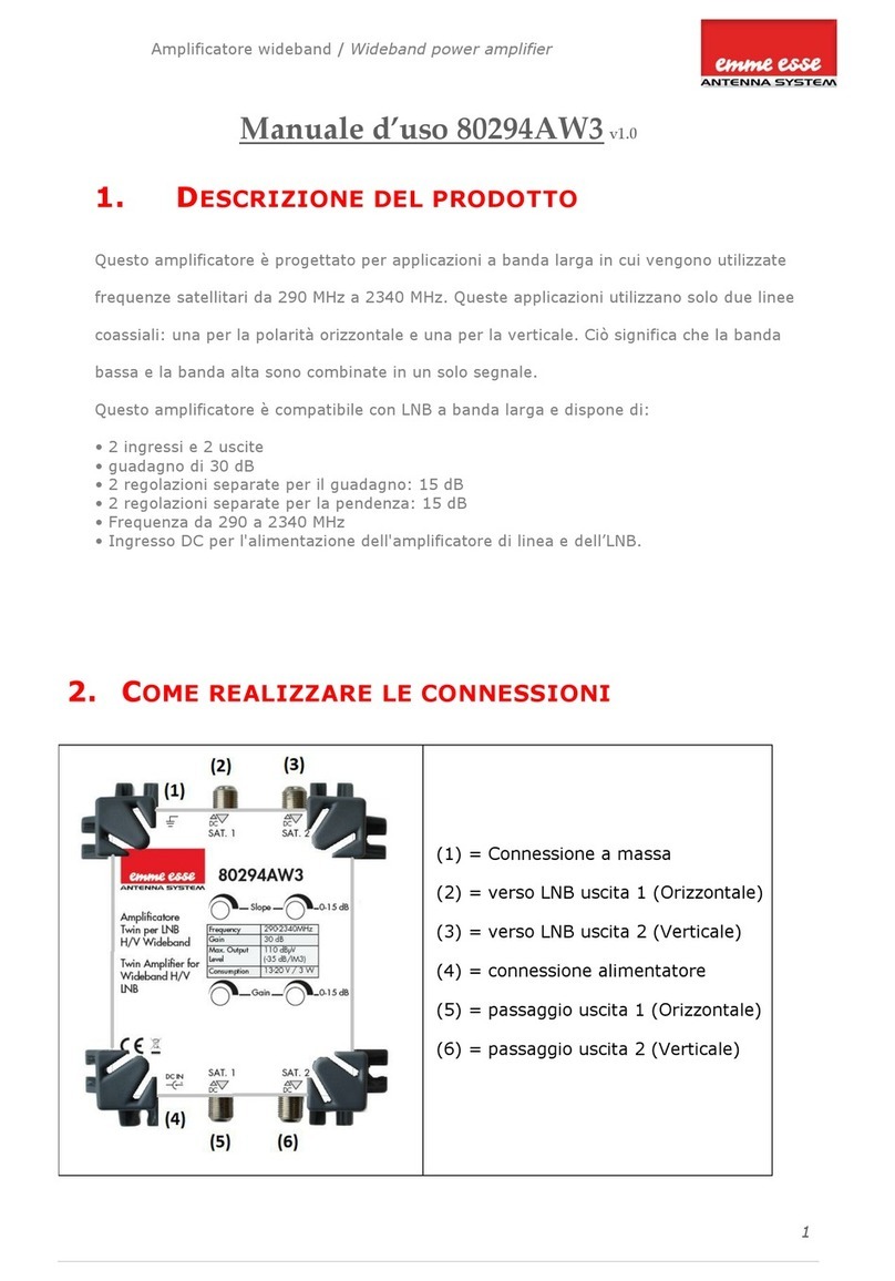 Emme Esse 80294AW3 user manual