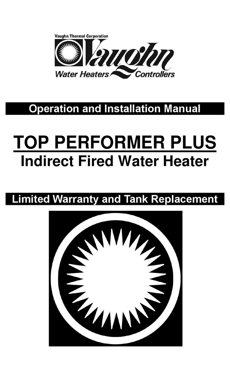 Vaughn TOP PERFORMER PLUS Operation and installation manual