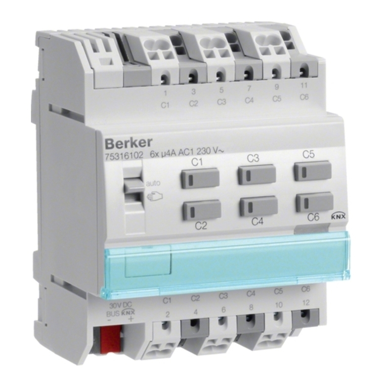 Berker 75316102 quick start guide