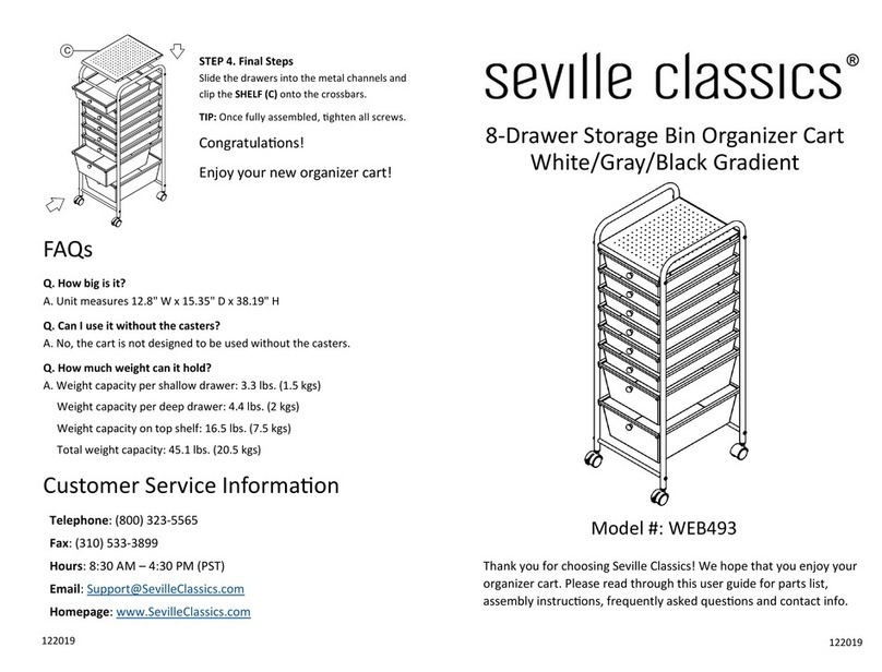 Seville Classics WEB493 User manual