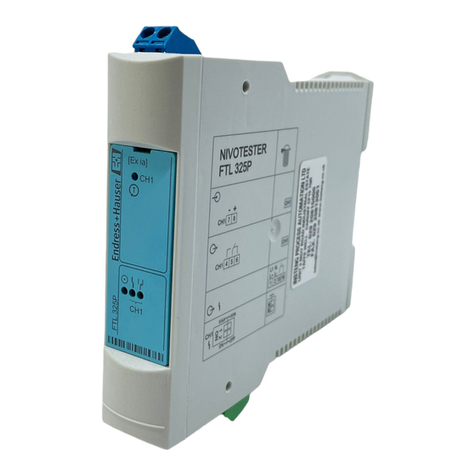 Endress+Hauser nivotester FTL 325 P User manual Endress+Hauser nivotester FTL 325 P User manual