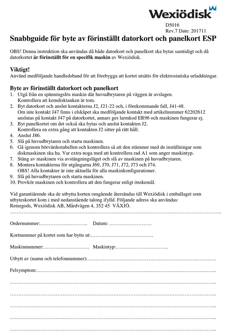 Wexiodisk 61101100 quick guide