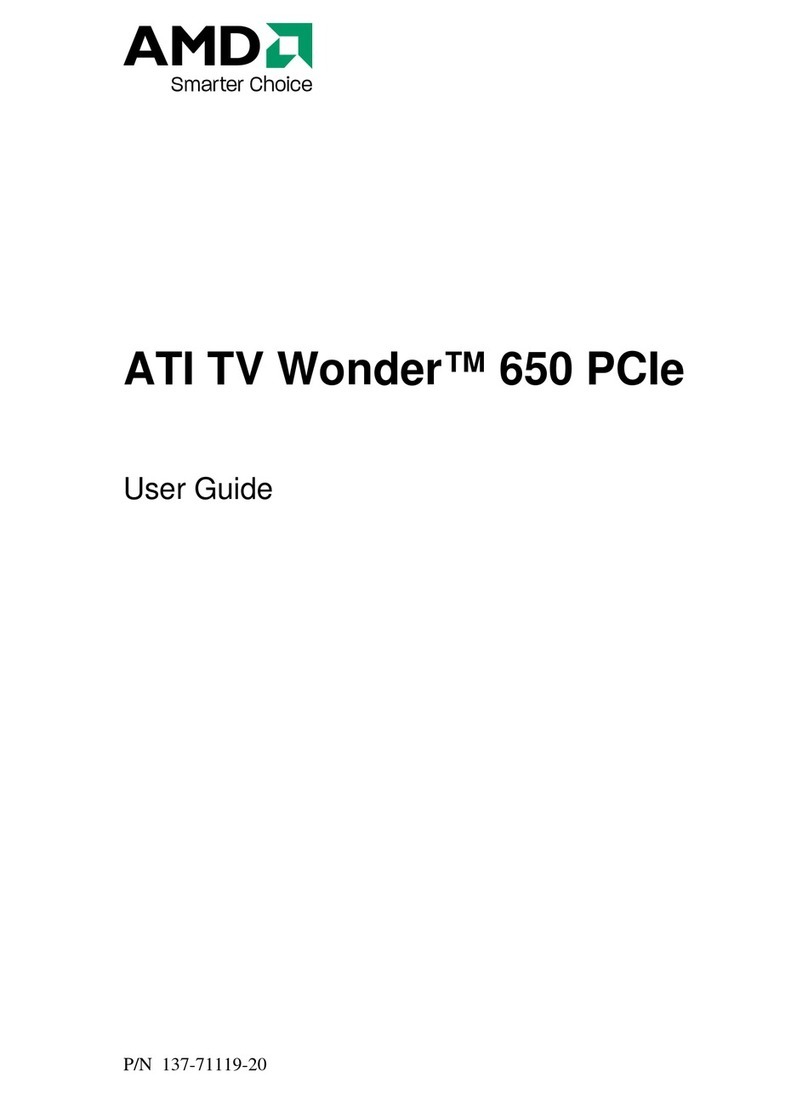 AMD ATI TV Wonder 650 PCIe user guide