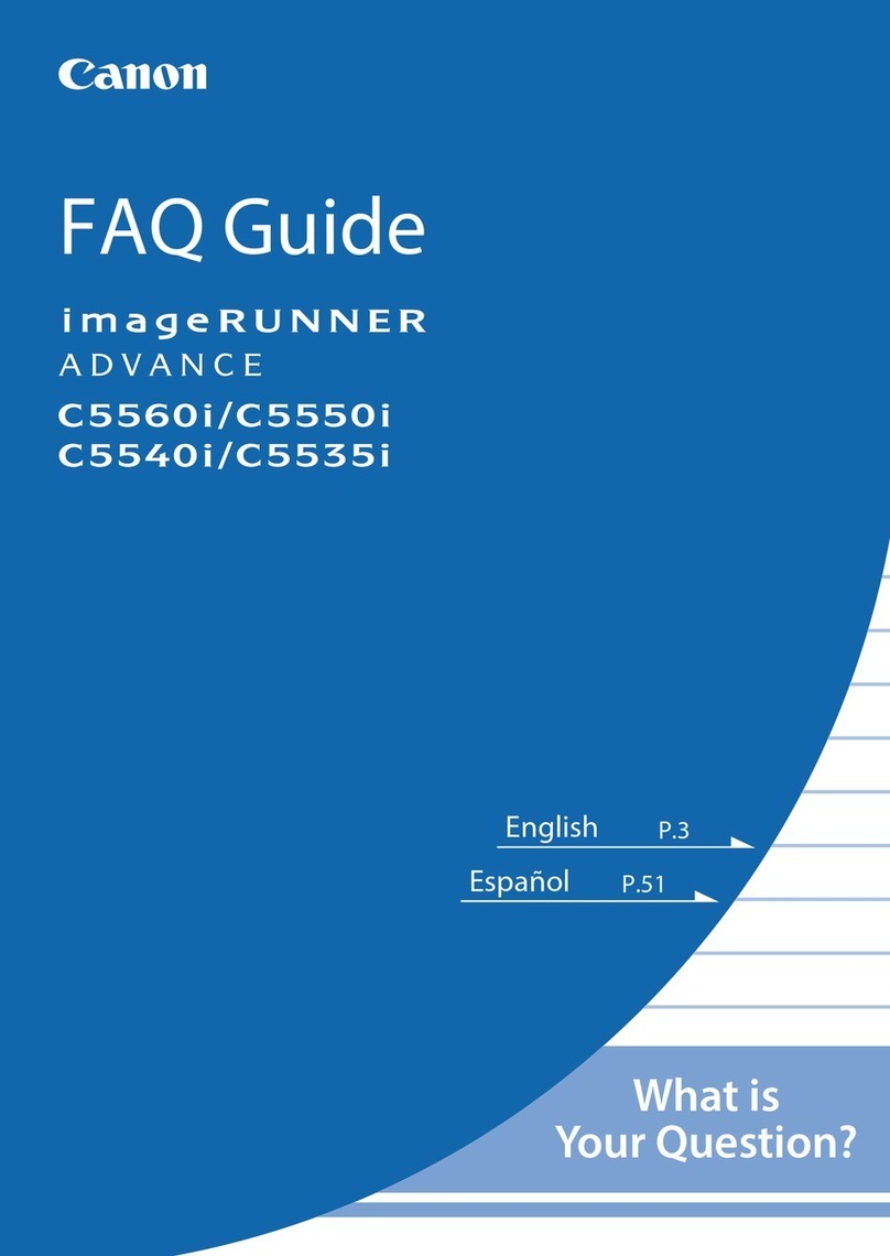 Canon imagerunner advance C5560i Installation guide