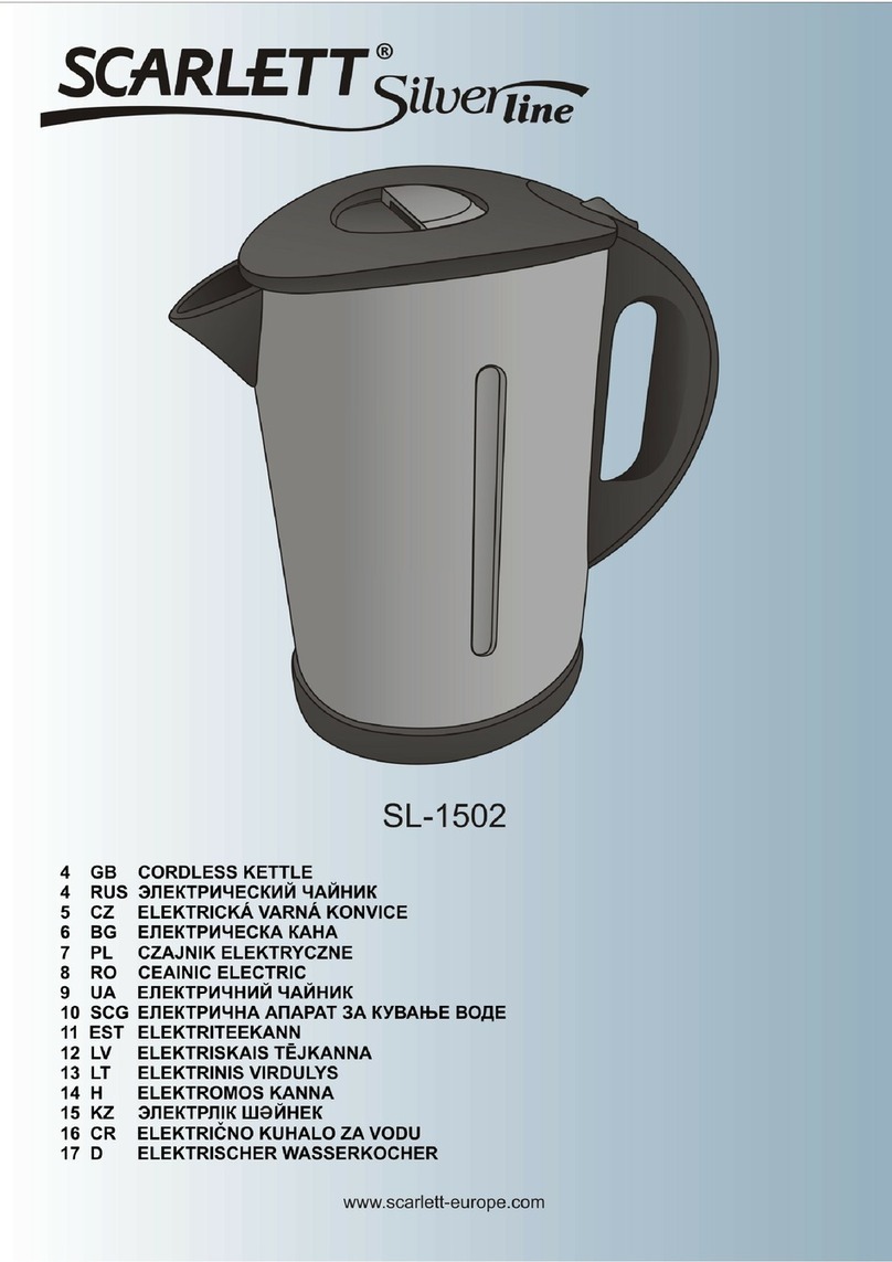 Scarlett Silver Line SL-1502 instruction manual