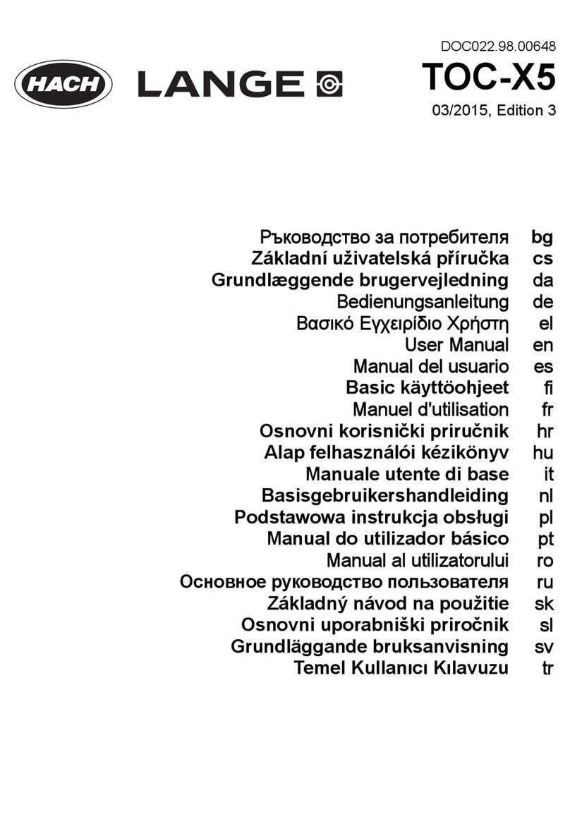 HACH LANGE TOC-X5 user manual