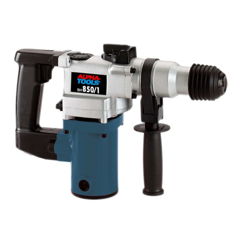Alpha tools BH 850/1 User manual