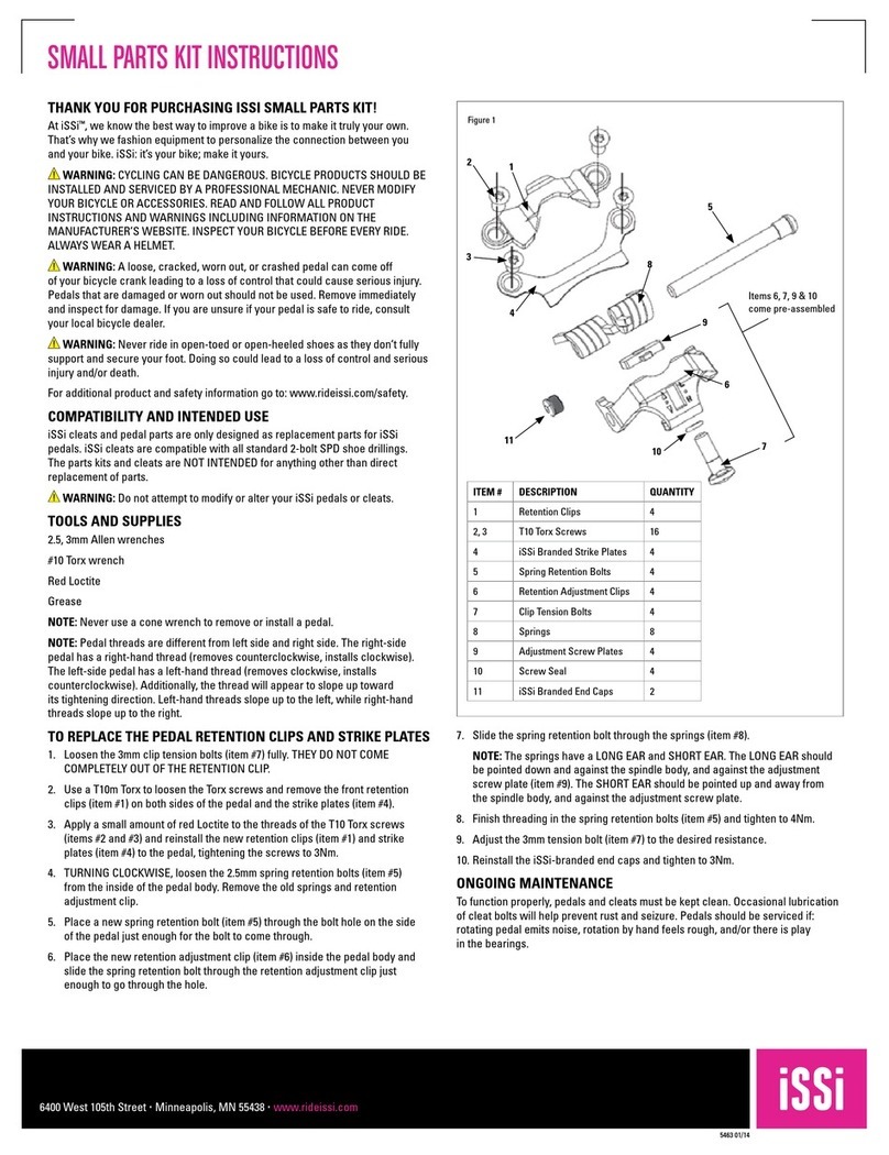 ISSI SMALL PARTS KIT instructions