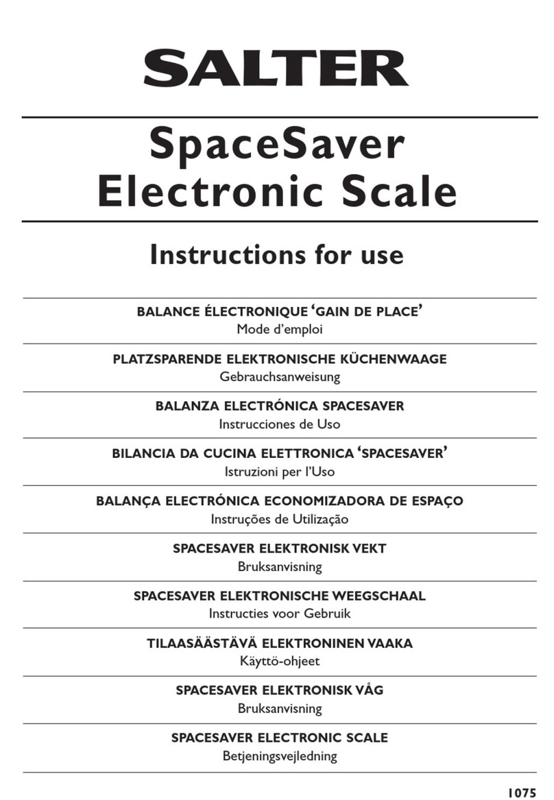 Salter SpaceSaver User manual
