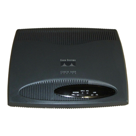 Cisco 1600 series Manual