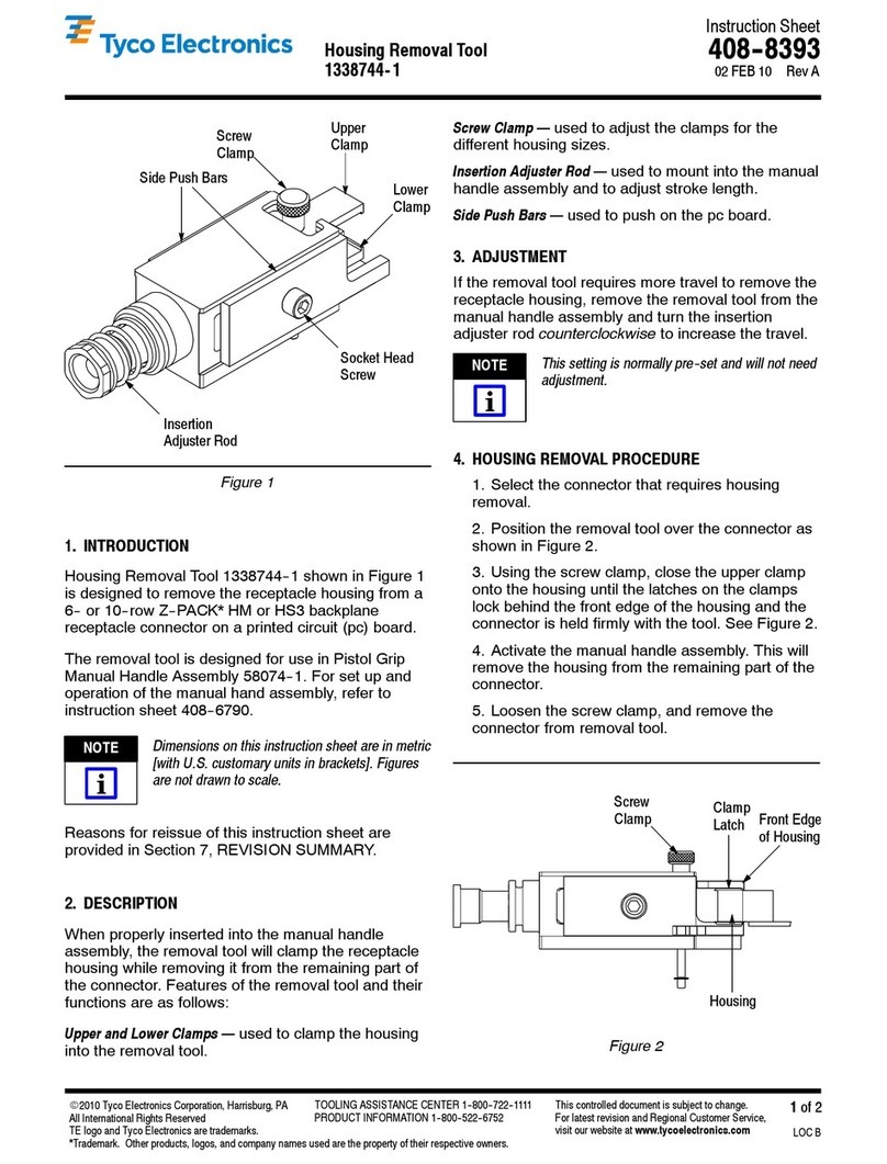 Tyco Electronics 1338744-1 User manual Tyco Electronics 1338744-1 User manual