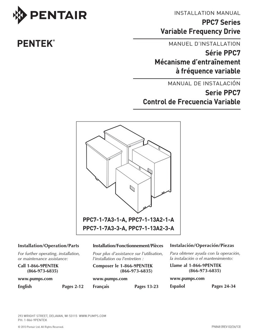 Pentair PENTEK PPC7 Series installation manual