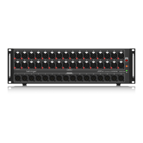 Behringer DIGITAL SNAKE S32 quick start guide
