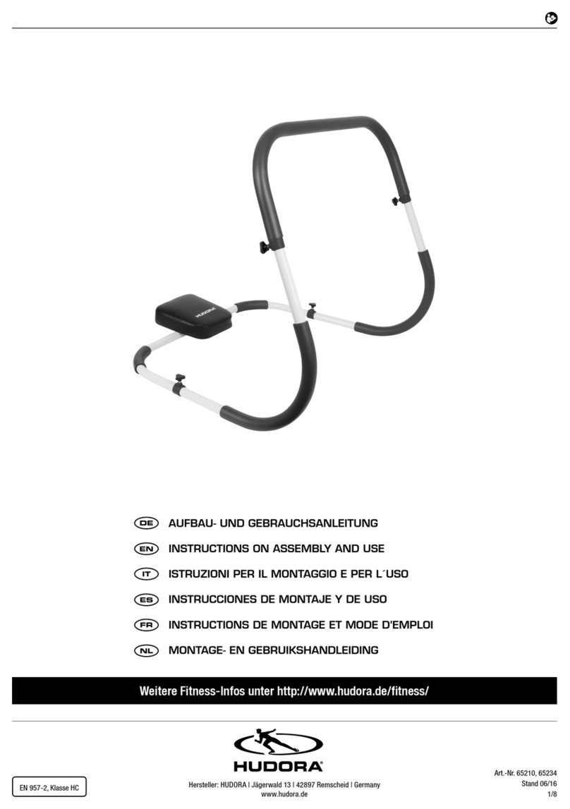 Hudora 65210 INSTRUCTIONS ON ASSEMBLY AND USE