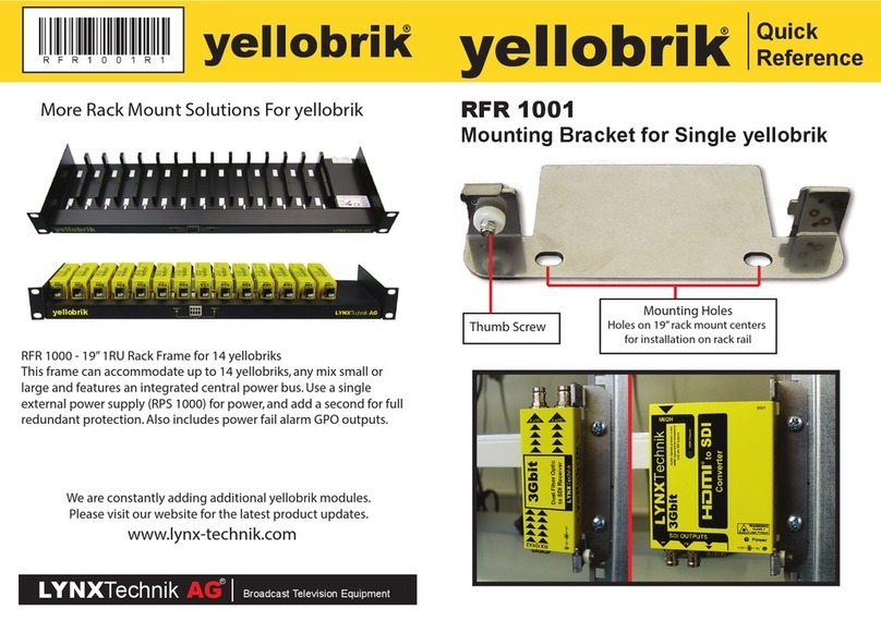 LYNXTechnik Yellobrik RFR 1001 quick reference