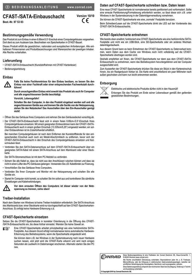 Conrad 97 53 03 User manual