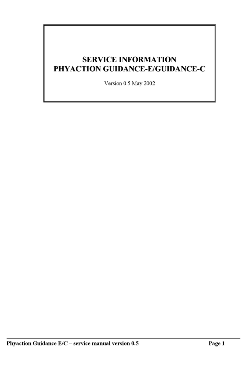 Phyaction GUIDANCE-E Service manual