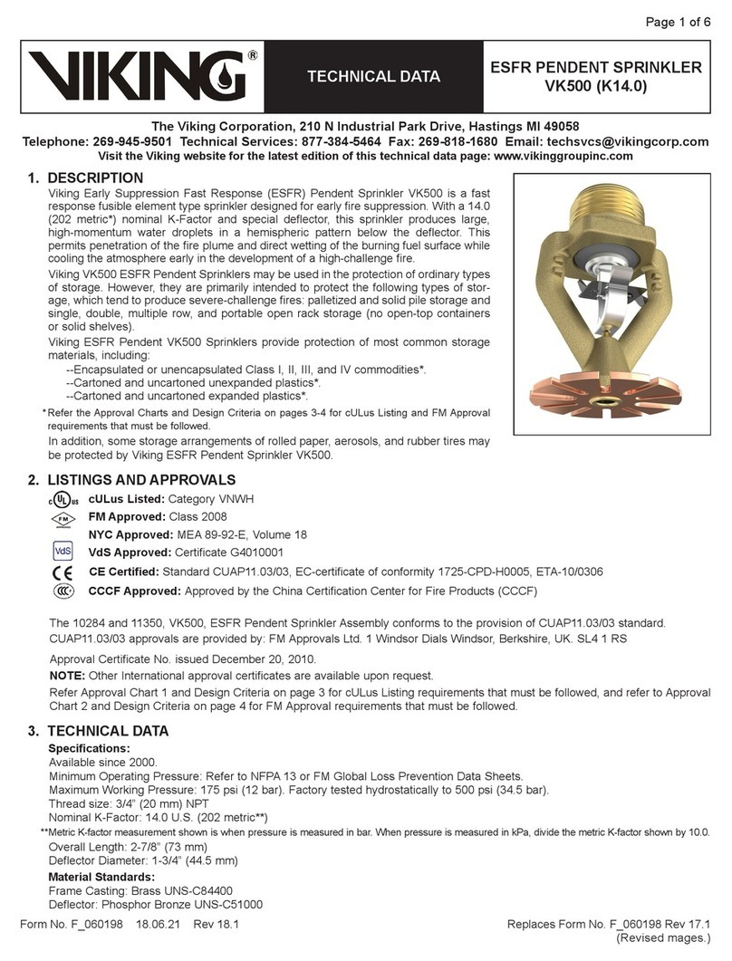 Viking VK500 Technical data