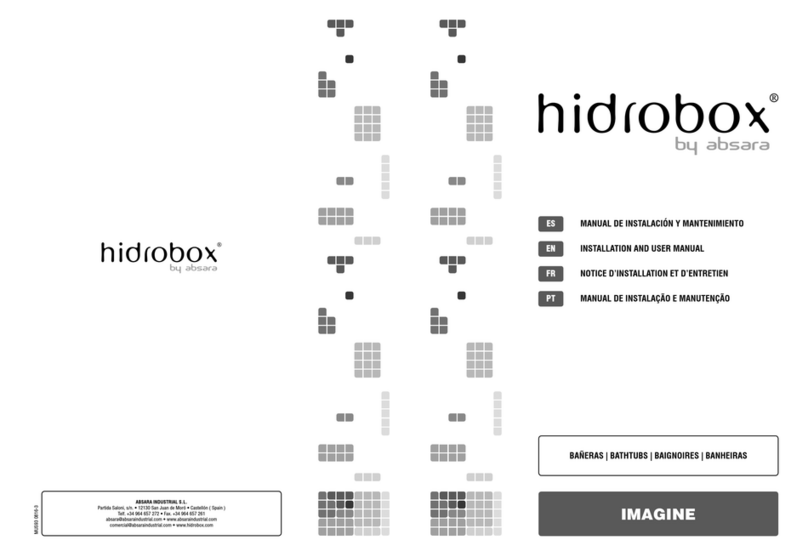 Absara hidrobox PLANE Installation and user manual Absara hidrobox PLANE Installation and user manual