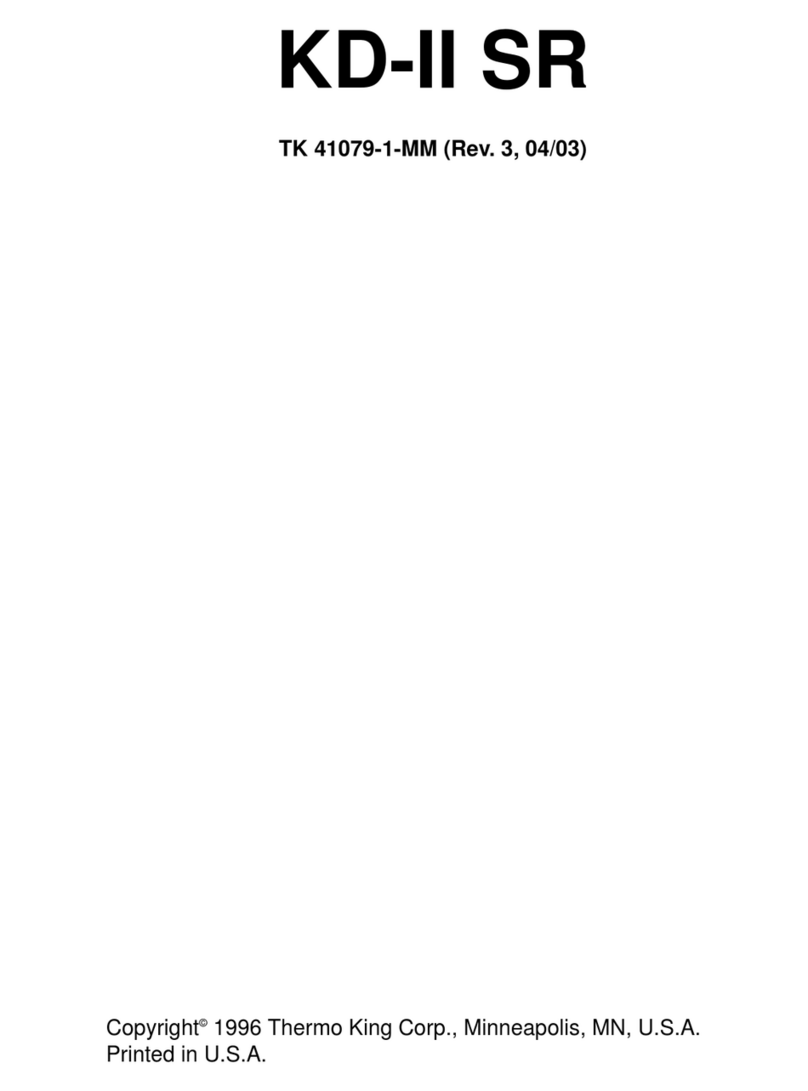 Thermo King KD-II SR User manual