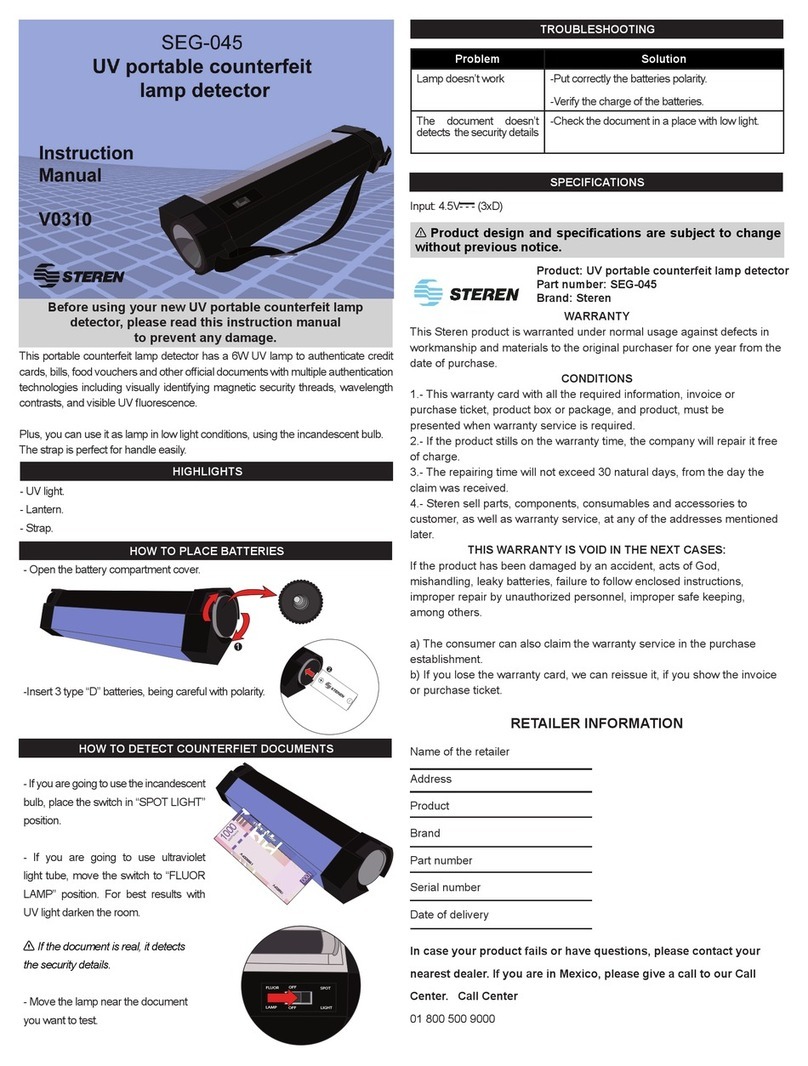 Steren SEG-045 instruction manual