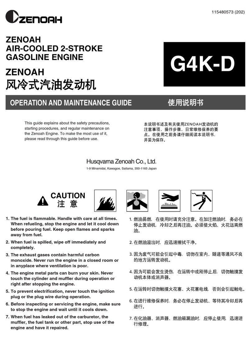 Zenoah G4K-D Operation and maintenance guide