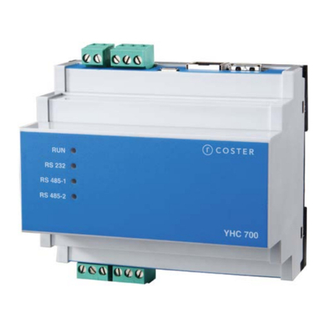 Coster YHC 700 User manual