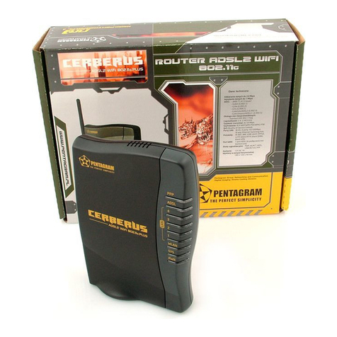 Pentagram Cerberus ADSL2+ Lite Installation and user manual