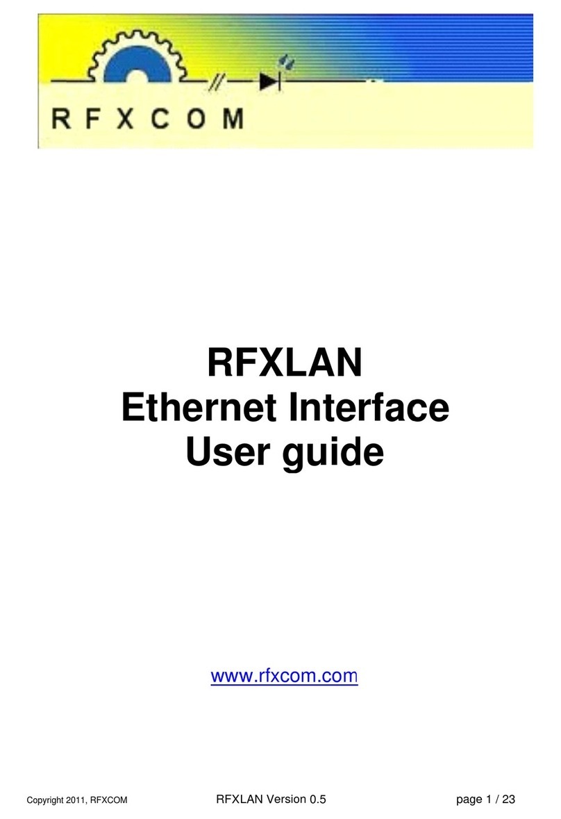 RFXCOM RFXLAN user guide