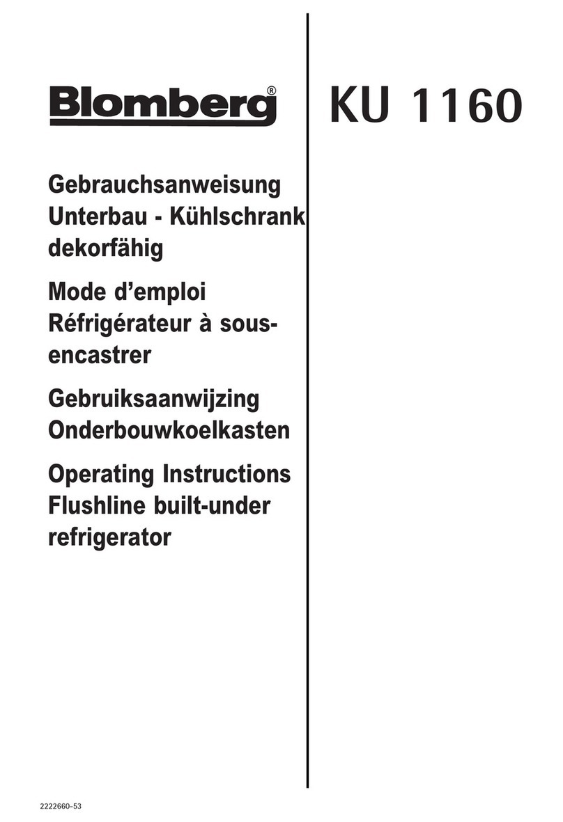 Blomberg KU 1160 User manual Blomberg KU 1160 User manual